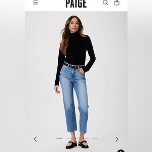 Paige NWT! High Rise Noella Straight Jean